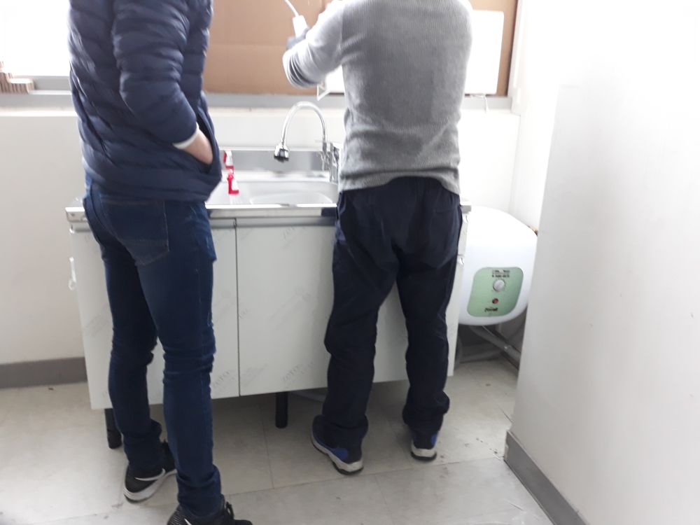경기 양주시 사무실에 설치한 대성쎌틱 30L 전기온수기