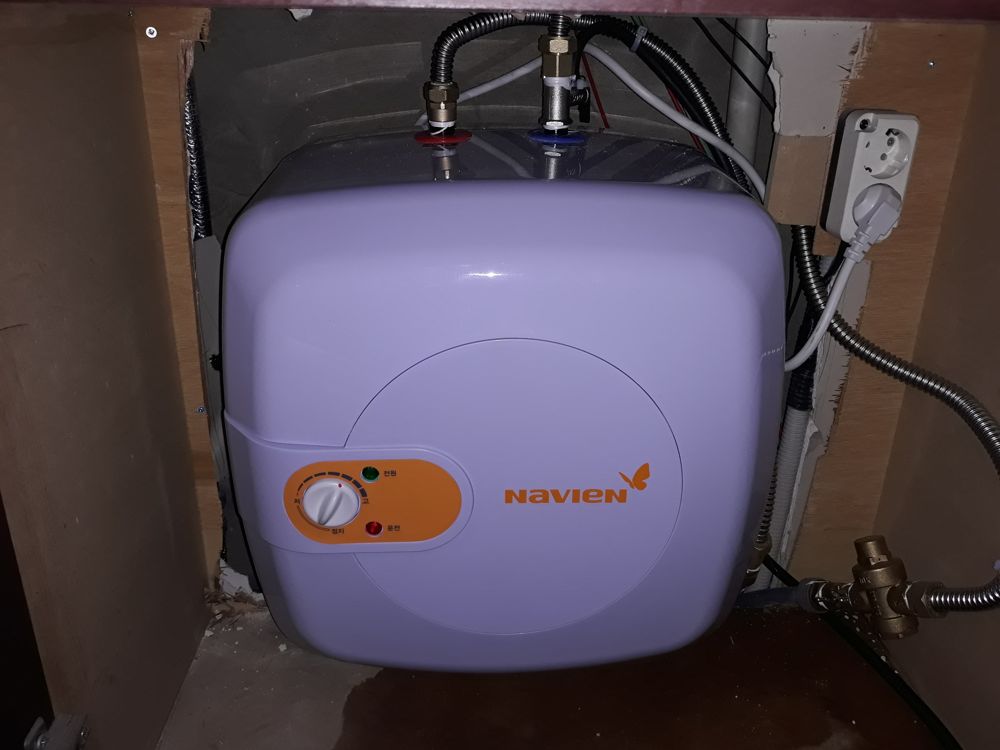 경기 의정부시 용현동 PC방에 교체한 경동나비엔 30L 전기온수기