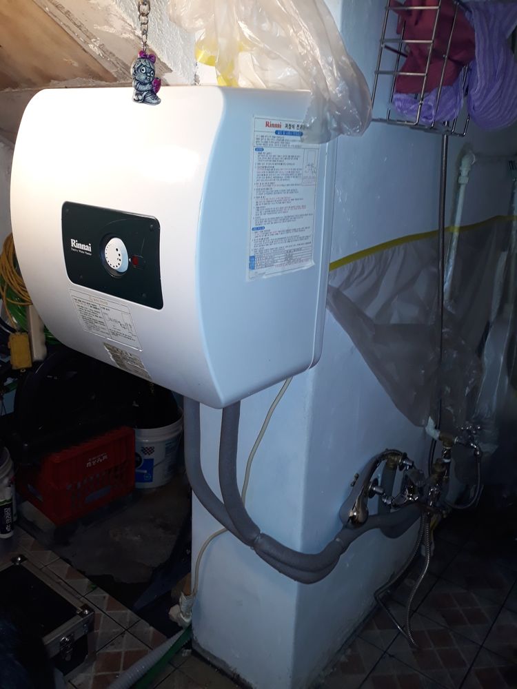 경기 파주시 야당동 공장 싱크에 30L 전기온수기 설치