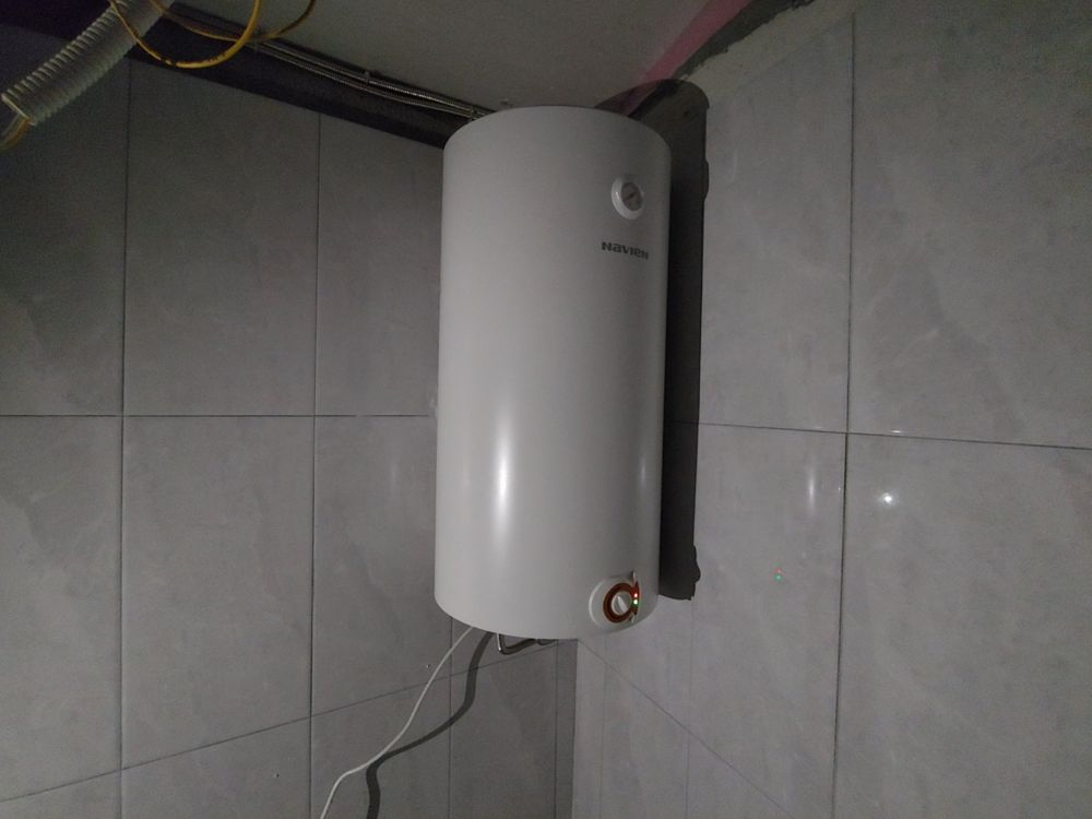 경남 진주시 해장국집온수기에 설치한 경동나비엔 50L 전기온수기