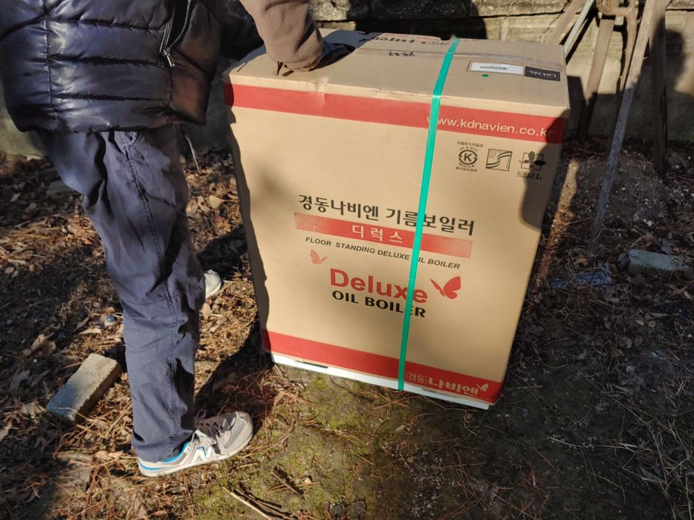 강화군 가정용 기름보일러실 전기온수기 교체 현장 사진